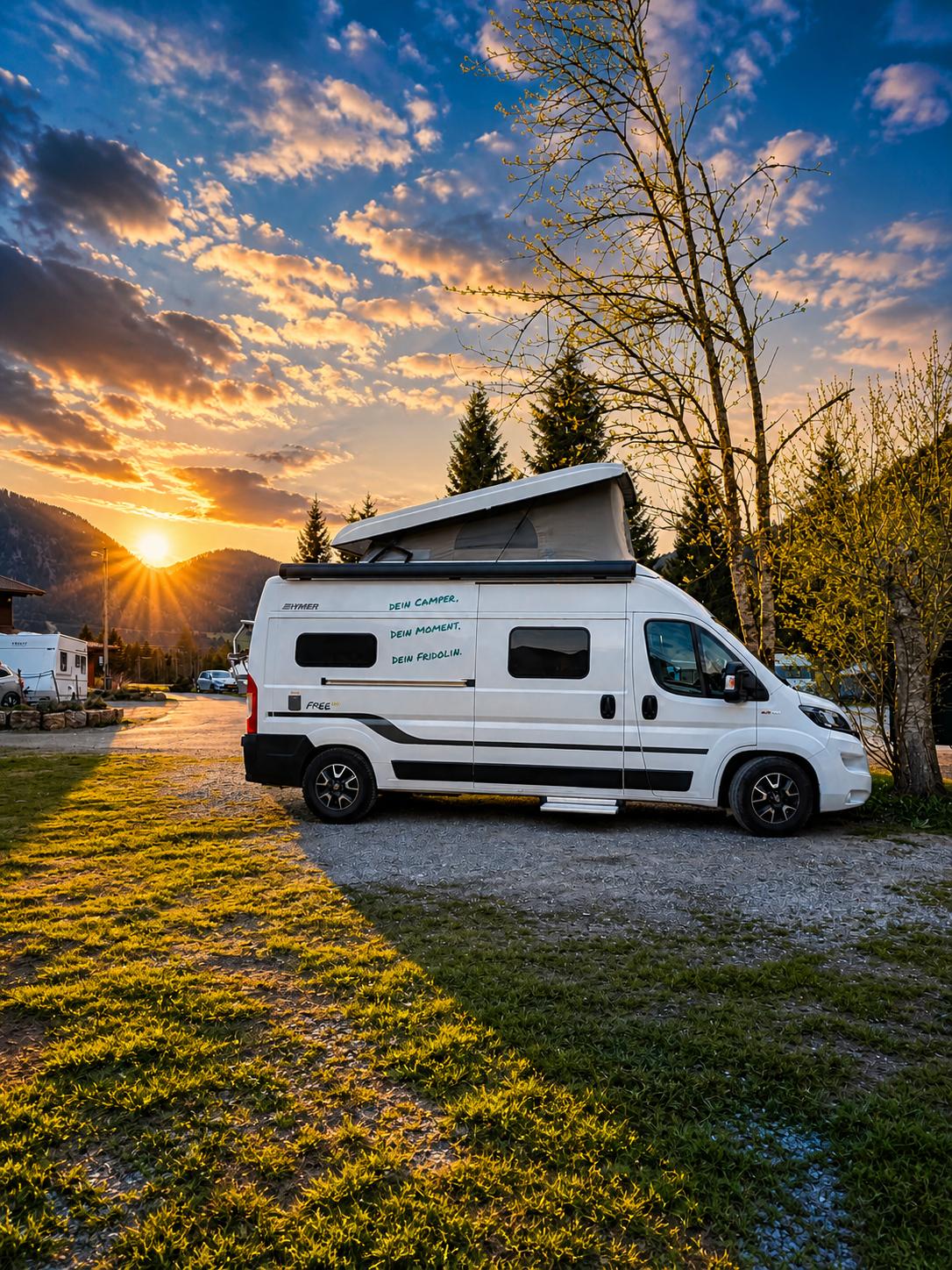 Camper Hymer Free 600 im Allgäu mieten – Fridolin